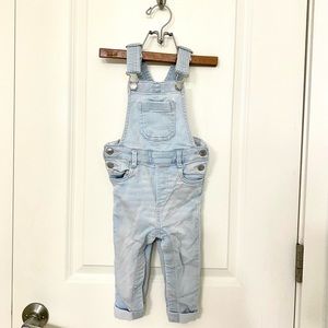 BUNDLE of Feminine/Gender-Neutral Clothing: 2T Overalls & Sweatsuit, 18 Mo Pants